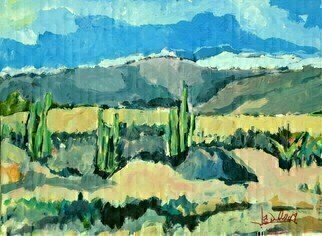 Daniel Clarke, 'High Desert Vista', 2019, original Painting Acrylic, 24 x 18  x 0.2 inches. Artwork description: 6267 Walking in the high desert, My heart was ever at ease.Whether in the noon day sun, Or in the evening breeze.My wonder never ceased.The burning sands around me, And God was everywhere.In the washes and the mountains, And in the sky so fair, ...