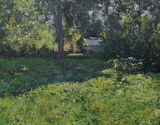 Danil Shurykin; Little Summer Etude, 2014, Original Painting Oil, 30 x 24 cm. Artwork description: 241 landscape, green, sunlight...