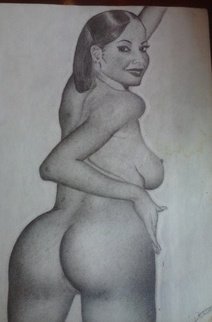 Dantes Coleman; Sassy Woman, 2000, Original Drawing Pencil, 12 x 9 inches. Artwork description: 241 Sassy Woman...