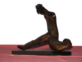 Gadadhar Das; OPRESSED, 2005, Original Sculpture Wood, 19 x 15 cm. Artwork description: 241  This Art work was made from a singal piece discarded tree root. This piece was collected from Forest at Banbirsingha, Bankura, West Bengal, India. I made it in 2005. This Sculpture completely covered by a special type of wood coating for protect from termite  & borar. Weight of ...