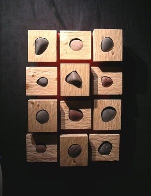 David Chang; Diversity Sings In Harmony, 2004, Original Sculpture Wood, 25 x 18 inches. 