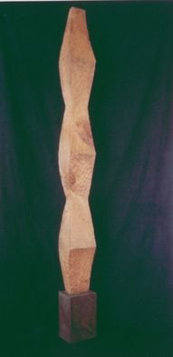 David Chang; Rising Continuum, 2004, Original Sculpture Wood, 71 x 14 inches. 