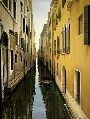 David Larkins, 'Sognare Venezia', 2016, original Giclee Reproduction, 18 x 22  inches. Artwork description: 1911   aEURoeSognare VeneziaaEUR ( Dream Venice)Imagine, an archipelago of 188 islands connected by 177 canals. A city with five hundred year old buildings sitting in salt water but still in perfect condition.It is a dream to visit Venice, the architecture, art and history, a city that is ...