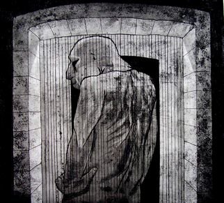 David Larson Evans; Ertica, 2007, Original Printmaking Etching, 24 x 25 inches. Artwork description: 241  limited edtion . . hand pulled by the artist ...