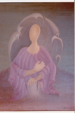 Raquel Davidovici; A Su Tiempo, 1978, Original Painting Oil, 40 x 55 cm. 