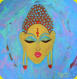 Dawn Eve; Budy, 2016, Original Mixed Media, 12 x 12 inches. Artwork description: 241  A lovely Buddha done with mixed media ...