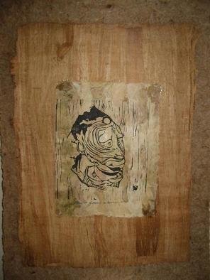 Dennis Duncan; Mask III, 1982, Original Woodworking, 16 x 24 inches. 