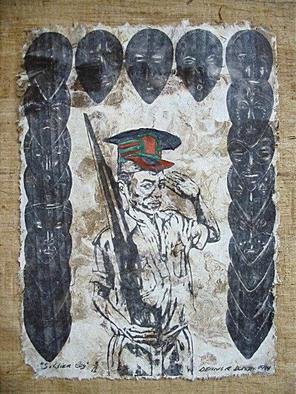 Dennis Duncan; Soldier Boy, 1993, Original Printmaking Lithography, 16 x 24 inches. 