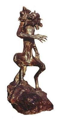Devi Delavie; Cerberus, 1974, Original Sculpture Bronze, 18 x 36 inches. Artwork description: 241 The legendary three- headed bad guy who guards the entrance of the underworld. ...