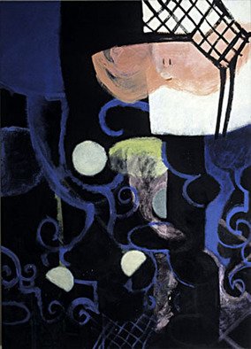 Delfina Nahrgang; Donna Nella Moschea II, 1996, Original Painting Acrylic, 46 x 64 inches. 