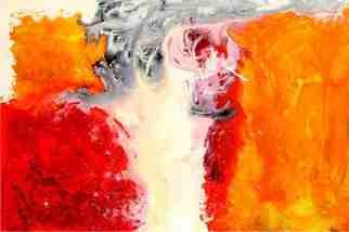 Denise Derviche; Escada Vermelha, Red Stair, 2009, Original Painting Acrylic, 80 x 120 cm. 