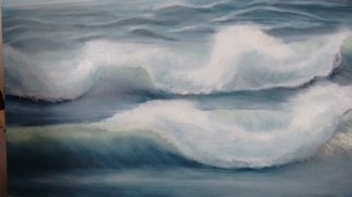 Denise Seyhun, 'Ocean Breeze', 2016, original Painting Oil, 24 x 18  x 2 inches. Artwork description: 1911      seascape, ocean, waterfront, waves ...