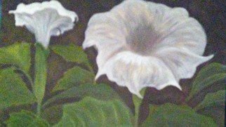 Denise Seyhun; Tube Vine, 2018, Original Painting Oil, 30 x 24 inches. Artwork description: 241 flower, bloom, nature, floral...