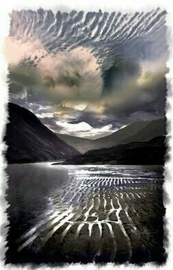Dennis Mccallum; Mackerel Days, 2016, Original Mixed Media, 10 x 8 inches. Artwork description: 241 Sea, sky, Scotland, loch...