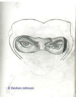 Deshon  Johnson; Eyes Of The Pop Artist, 2010, Original Drawing Pen,   inches. Artwork description: 241  This artwork is the eyes of Michael Jackson, ...