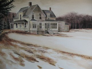 Devon Henderson; The Campbell Farmstead, E..., 2011, Original Watercolor, 22 x 30 inches. Artwork description: 241    This farm was built in the Eastern Townships by Scottish immigrants to Quebec.    ...