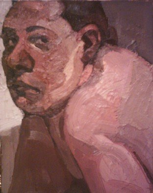 Dina Elsayed Imam; Portrait, 2009, Original Painting Oil, 24 x 35 cm. 