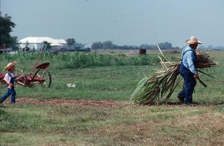 Dion Mcinnis; Farmer Generations, 1994, Original Photography Color, 11 x 8 inches. Artwork description: 241  Two generations of farmers.  Print comes mounted in window mat. ...