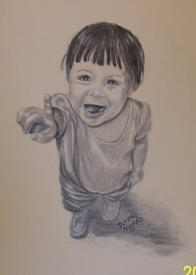 Dorothy Nuckolls; Birthday Girl, 2007, Original Drawing Pencil, 11 x 14 inches. Artwork description: 241  Pencil and charcoal on mat board. ...