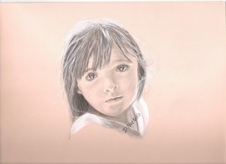 Dorothy Nuckolls; Little Girl, 2007, Original Drawing Pencil, 12 x 9 inches. 