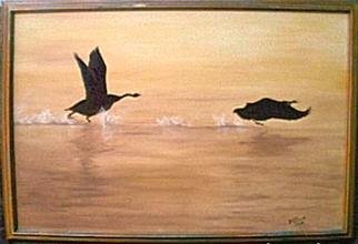 Dorothy Nuckolls, 'Morning Flight', 2000, original Painting Oil, 36 x 24  inches. Artwork description: 1911 oil on canvas, Gold wood frame...