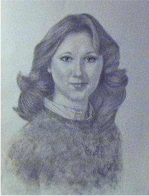 Dorothy Nuckolls; Portrait Od Donna Macky, 2002, Original Drawing Pencil, 12 x 16 inches. Artwork description: 241 graphite on bristol. Private collection of Dr. Steven Macky...
