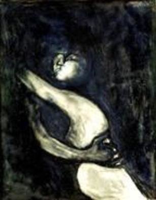 Domingo Garcia; The Kiss, 1953, Original Painting Oil, 30 x 40 feet. 
