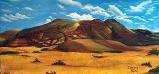 Dominique Faivre; Painted Hills, 2009, Original Painting Oil, 24 x 12 inches. Artwork description: 241  hills with different tone and quite interesting. ...