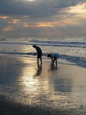 Donald Mccray; Beach Couple, 2012, Original Photography Color, 8.5 x 11 inches. 