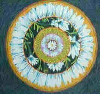 Donna Gallant, 'Daisy Mandala', 2005, original Drawing Pencil, 18 x 18  x 25 inches. Artwork description: 3483 A madala tributed to the happy daisy. ...