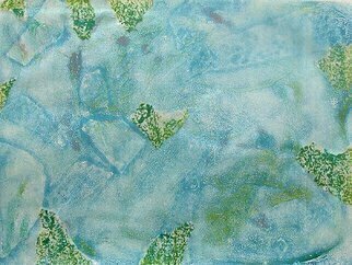 Donna Gallant, 'Floating Fragments', 2009, original Printmaking Monoprint, 24 x 18  x 0.2 inches. Artwork description: 3138        Soft and suttle, this piece represent looking under water.  ...