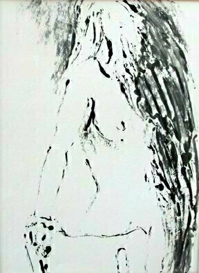 Donna Gallant, 'Turning 1', 2009, original Printmaking Monoprint, 16 x 12  x 0.2 inches. Artwork description: 3138    Different medias create different expression with the human form. ...