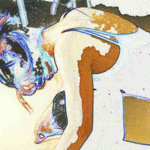 Donna Gallant, 'Crouching', 2002, original Computer Art, 15 x 10  inches. Artwork description: 3138 This is part of Donna' s newest series called 