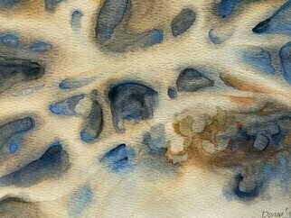 Donna Gallant, 'Hidden', 2014, original Watercolor, 9 x 6  inches. Artwork description: 2103 This piece is a little like looking underwater. Blurry and hidden images emerge out of nowhere. ...