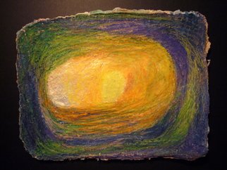 Kathy Donofrio; Focus 1, 2007, Original Paper, 7 x 9 inches. Artwork description: 241  This is a handmade paper pulp painting. ...