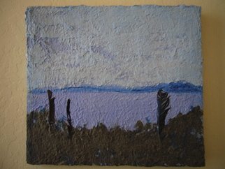 Kathy Donofrio; Tahoe 1, 2006, Original Paper, 16 x 14 inches. Artwork description: 241   This is a fragile paper pulp painting.  ...