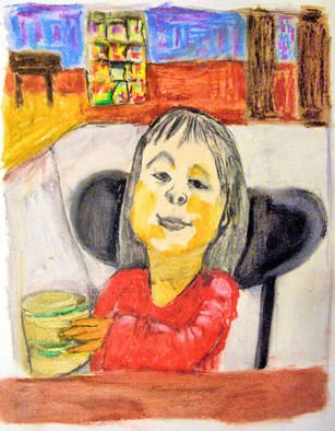 Don Schaeffer; Hannah Zoe Sasaki Schaeffer, 2011, Original Pastel Oil, 11 x 14 inches. Artwork description: 241  Portrait of my granddaughter     ...