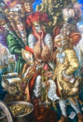 Alexander Donskoi; Venetian Caprice, 2016, Original Painting Oil, 117 x 168 cm. Artwork description: 241  i? 1/2Venetian Capricei? 1/2 PAINTING OIL ON CANVAS 168cm x 117cm66i? 1/2 x 46i? 1/2 ...