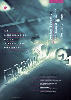 Donald Tarallo; Forward Poster, 2005, Original Graphic Design, 594 x 841 mm. Artwork description: 241  Poster for design education conference in Seoul, Korea ...