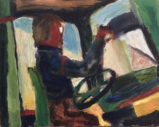 Bob Dornberg; Bus Driver, 2020, Original Painting Oil, 20 x 16 inches. Artwork description: 241 BUS DRIVER...