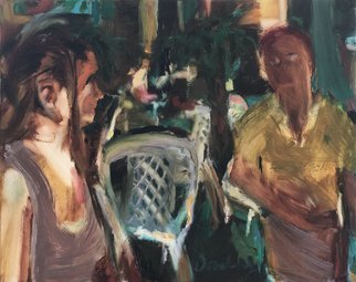 Bob Dornberg, 'Green Room', 2020, original Painting Oil, 20 x 16  x 1 inches. Artwork description: 2307 MEETING IN THE GREEN ROOM...