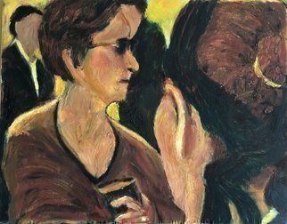 Bob Dornberg, 'Ladies Talking', 2020, original Painting Oil, 20 x 16  x 1 inches. Artwork description: 1911 Ladies talk it over...