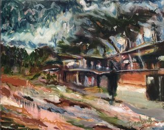 Bob Dornberg, 'Rosarito', 2020, original Painting Oil, 20 x 16  x 1 inches. Artwork description: 1911 HOUSE BY THE BEACH...