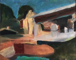 Bob Dornberg, 'Rural Home', 2020, original Painting Oil, 20 x 16  x 1 inches. Artwork description: 1911 Sunlit Home...