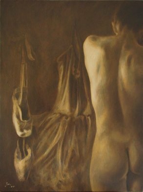 Doru Cristian Deliu; Odihna, 2015, Original Painting Oil, 60 x 80 cm. Artwork description: 241  nude, ballet, ballerina, tutu  ...