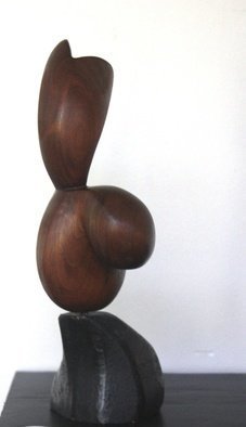 Daniel Lombardo; Message Of Love, 1986, Original Sculpture Wood, 4 x 12 inches. Artwork description: 241  abstract ...