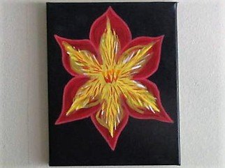 David Sanchez; Root Flower, 2016, Original Painting Acrylic, 8 x 10 inches. Artwork description: 241  Inspired by root chakra ...