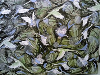 Daniel Topalis; Parakeet Orbs, 2014, Original Painting Acrylic, 40 x 30 inches. Artwork description: 241            panting acrylic canvas people          ...