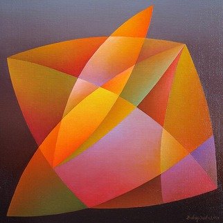 Orest Dubay; Whispering II, 2015, Original Painting Oil, 40 x 40 cm. Artwork description: 241  abstract ...