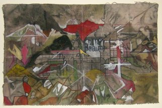Ignacio Font; A Season In Hell  2nd Drawing, 2007, Original Mixed Media, 24 x 15 inches. 